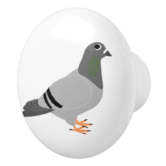 Pigeon Design Ceramic Knob (Right)