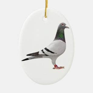 pigeon design ceramic tree decoration