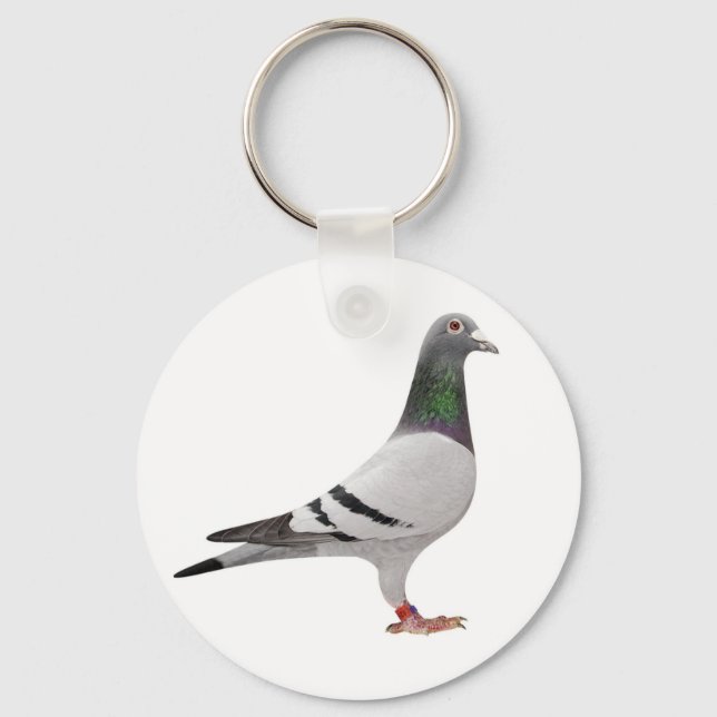 pigeon design key ring (Front)