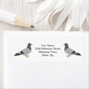 Pigeon Design Return Address Label