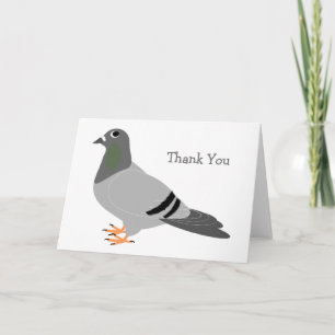 Pigeon Design Thank You Card