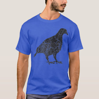Pigeon Distressed Print - Vintage Pigeon Premium T-Shirt