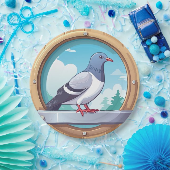 Pigeon Fancier Paper Plate (Party)