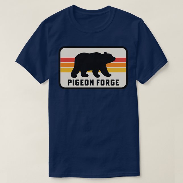 Pigeon Forge Tennessee Great Smoky Mountains Bear T-Shirt (Design Front)