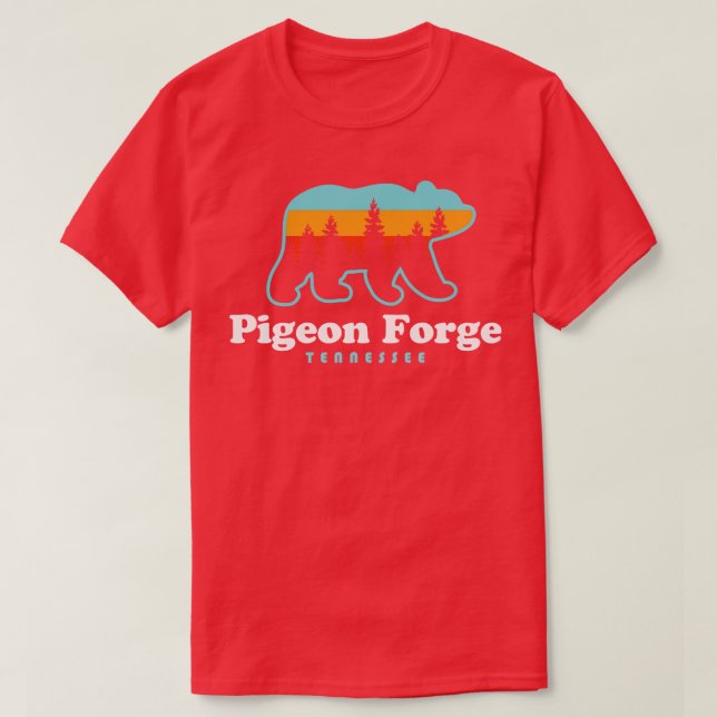 Pigeon Forge Tennessee Great Smoky Mountains Bear  T-Shirt (Design Front)