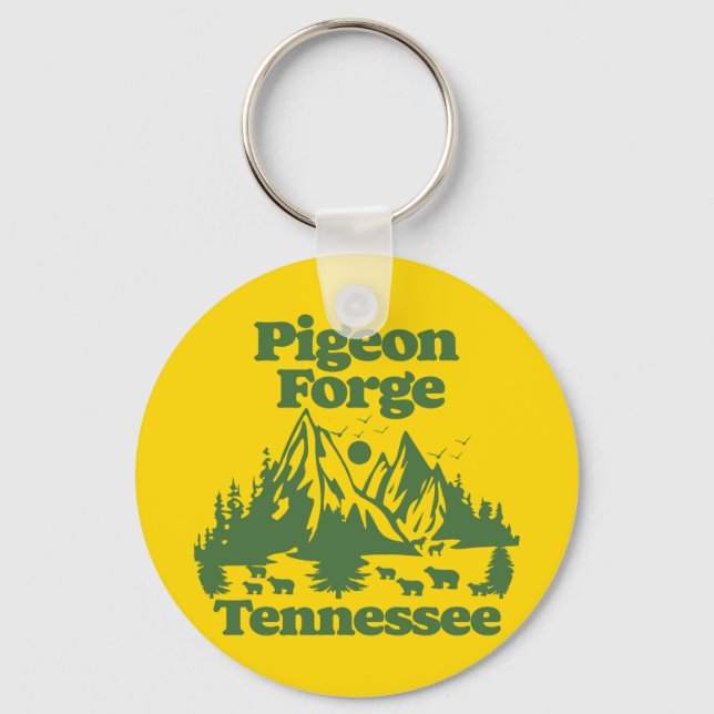 Pigeon Forge Tennessee Key Ring (Front)