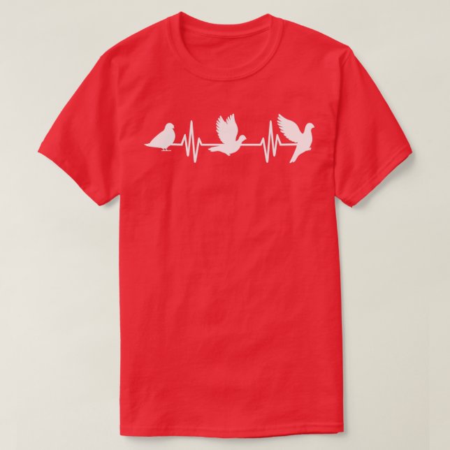 Pigeon Heartbeat 2 T-Shirt (Design Front)