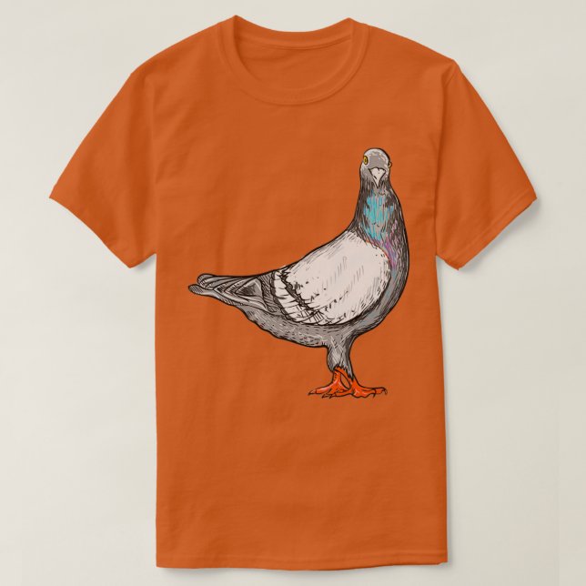 Pigeon I bird carrier pigeon motif for pigeon fanc T-Shirt (Design Front)
