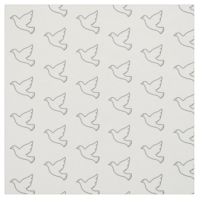 Pigeon Icon Fabric (Swatch)