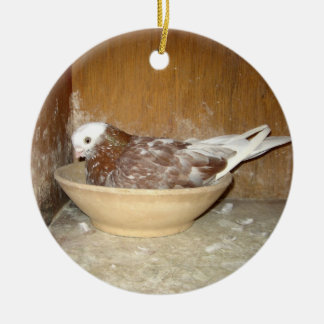 Pigeon in Her Nest Bowl Ornament