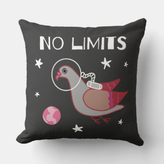Pigeon in Space No Limits Cushion