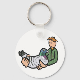 Pigeon Keeping Key Ring