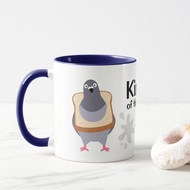 Pigeon - King of the city Mug (With Donut)