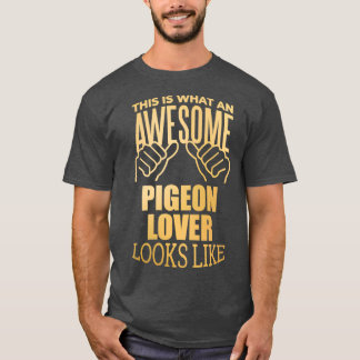 Pigeon Lover Design Funny Gift Design in Gold 2 T-Shirt