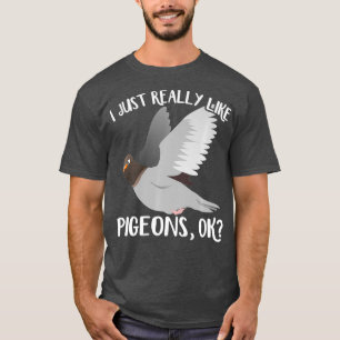 Pigeon Lover Funny Flying Rat Bird Lover Birder T-Shirt
