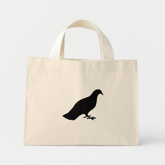 Pigeon Mini Tote Bag (Front)