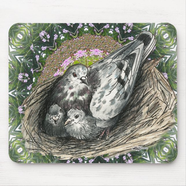 Pigeon Nest Mouse Pad (Front)