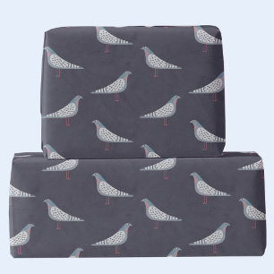 Pigeon Pattern Wrapping Paper