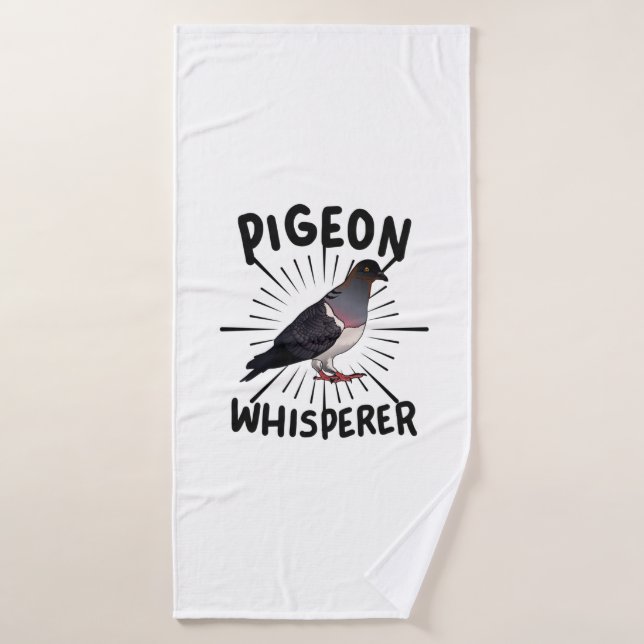 Pigeon - Pigeon Whisperer Bath Towel (Bath Towel)