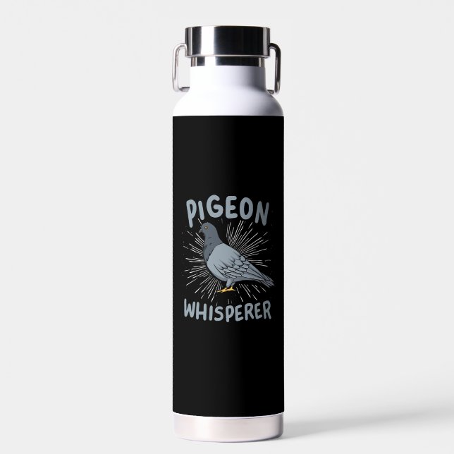 Pigeon - Pigeon Whisperer Water Bottle (Front)