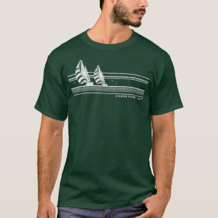 Pigeon Point CA Vintage Sailing 70s Nautical T-Shirt