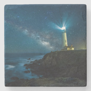 Pigeon Point Light Station, Ca Stone Coaster