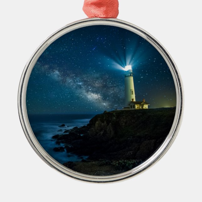 Pigeon Point Light Station California Metal Ornament (Front)