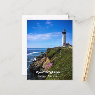 Pigeon Point Lighthouse Calfifornia Holiday Postcard