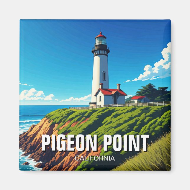 Pigeon Point Lighthouse California Magnet (Front)