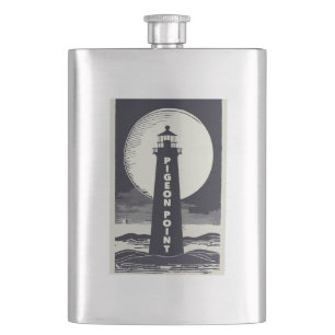 Pigeon Point Lighthouse California Moon Hip Flask