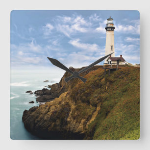 Pigeon Point Lighthouse   California Square Wall Clock