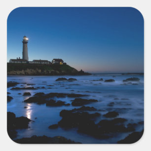Pigeon Point Lighthouse   Half Moon Bay, Ca Square Sticker