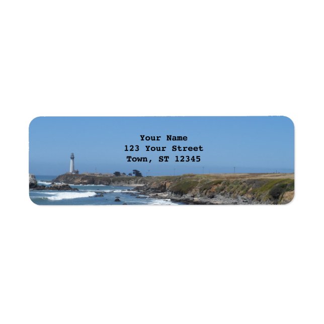 Pigeon Point Lighthouse Return Address Label (Front)