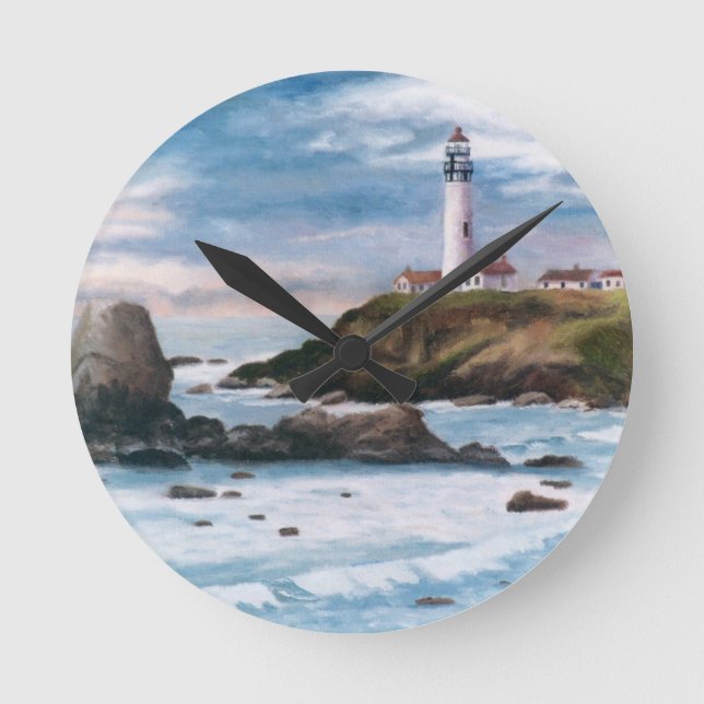 Pigeon Point Lighthouse Wall Clock (Front)