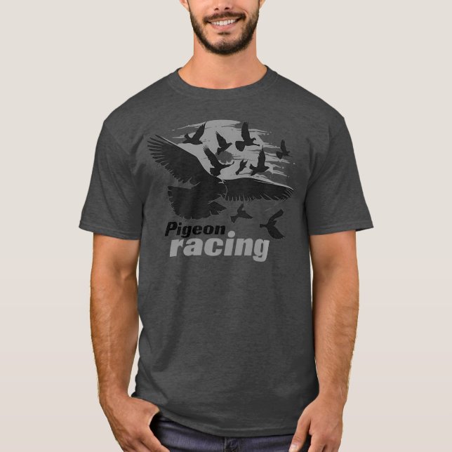 Pigeon Racing  Classic Bird Racers Gift Premium T-Shirt (Front)