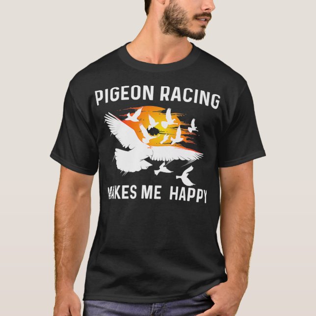 Pigeon Racing Gift For Men Women Homing Pigeon T-Shirt (Front)