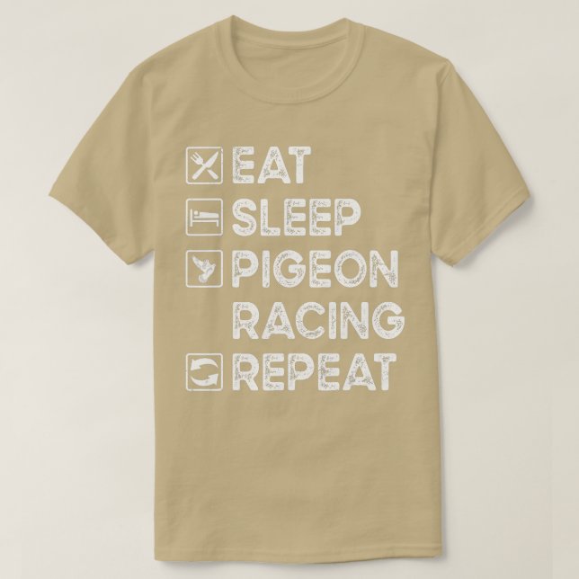 Pigeon Racing  Pigeon Fancier Bird Racing Breeding T-Shirt (Design Front)