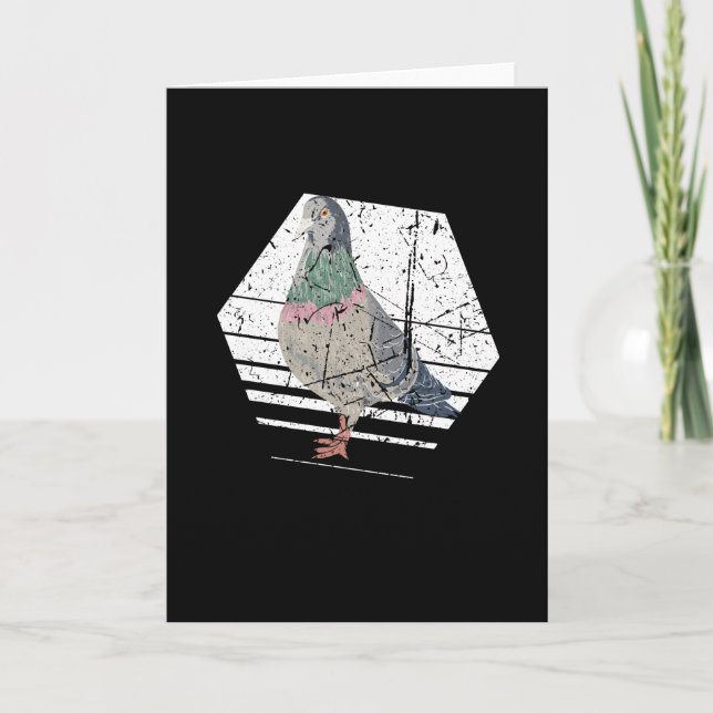 Pigeon Retro Card (Front)
