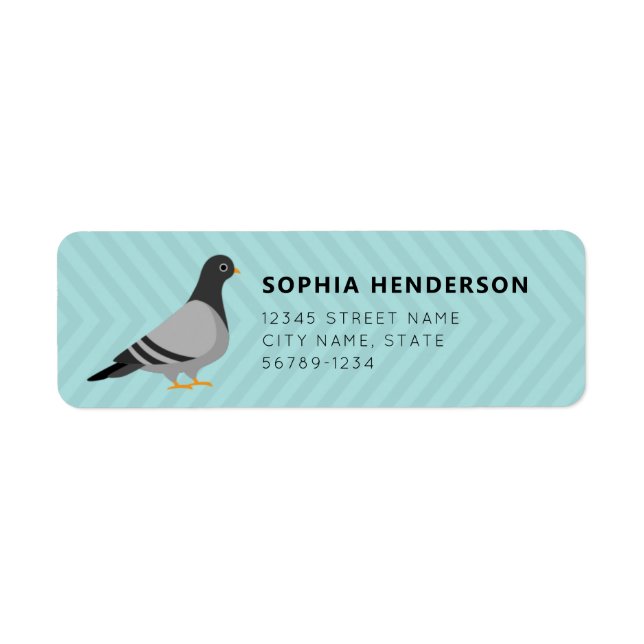 Pigeon Return Address Labels (Front)