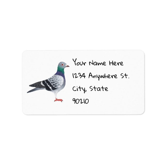 Pigeon Return Address Labels (Front)