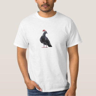 Pigeon Santa Hat T-Shirt