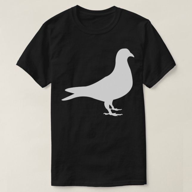 Pigeon Silhouette T-Shirt (Design Front)