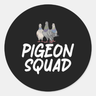 Pigeon Squad Pigeon Breeder Classic Round Sticker