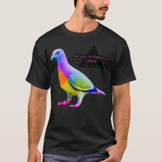 Pigeon strange colour blue green coloured 1 T-Shirt