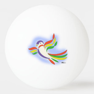Pigeon Stylised Bird Ping Pong Ball