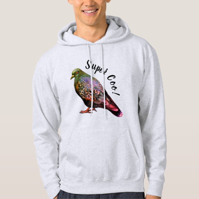 Pigeon, super coo! hoodie (Front)