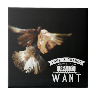 Pigeon Take A Chance Ceramic Tile