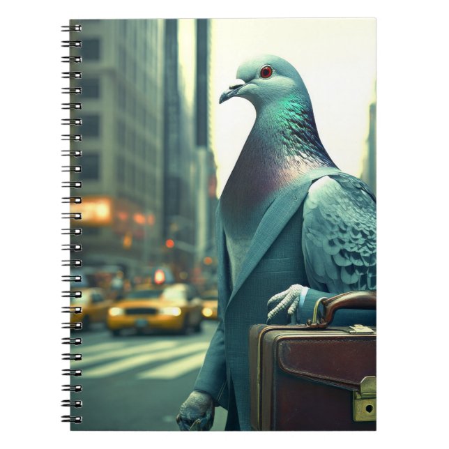 Pigeon To The Office Notebook (Front)