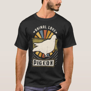Pigeon Vintage Classic Retro Animal T-Shirt