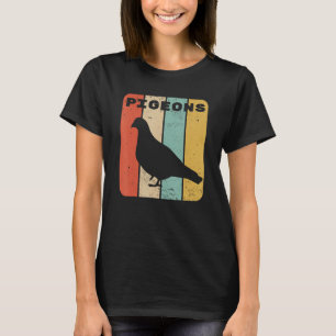 Pigeon Vintage Sunset Retro Style Cute Pet 2 T-Shirt